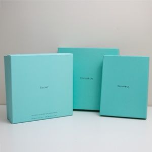 Set of Tiffany & Co. Empty Boxes + Lid w/ribbons
